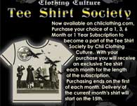 TEE SHIRT SOCIETY MONTHLY SUBSCRIPTION