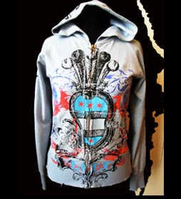 WOMEN'S FAMILY FISH ZIP-UP HOOD